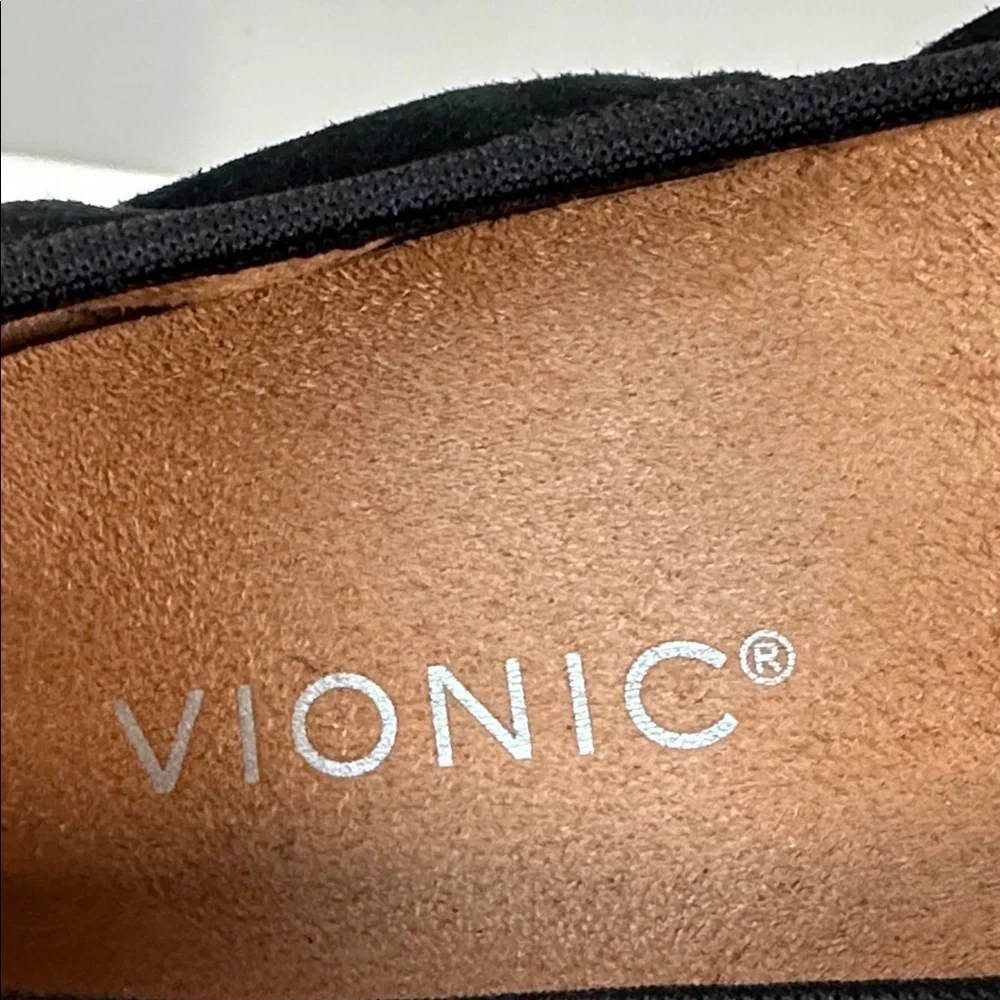 Vionic Prim‎ Tina Cap Toe Ballet Flats Black Size 8